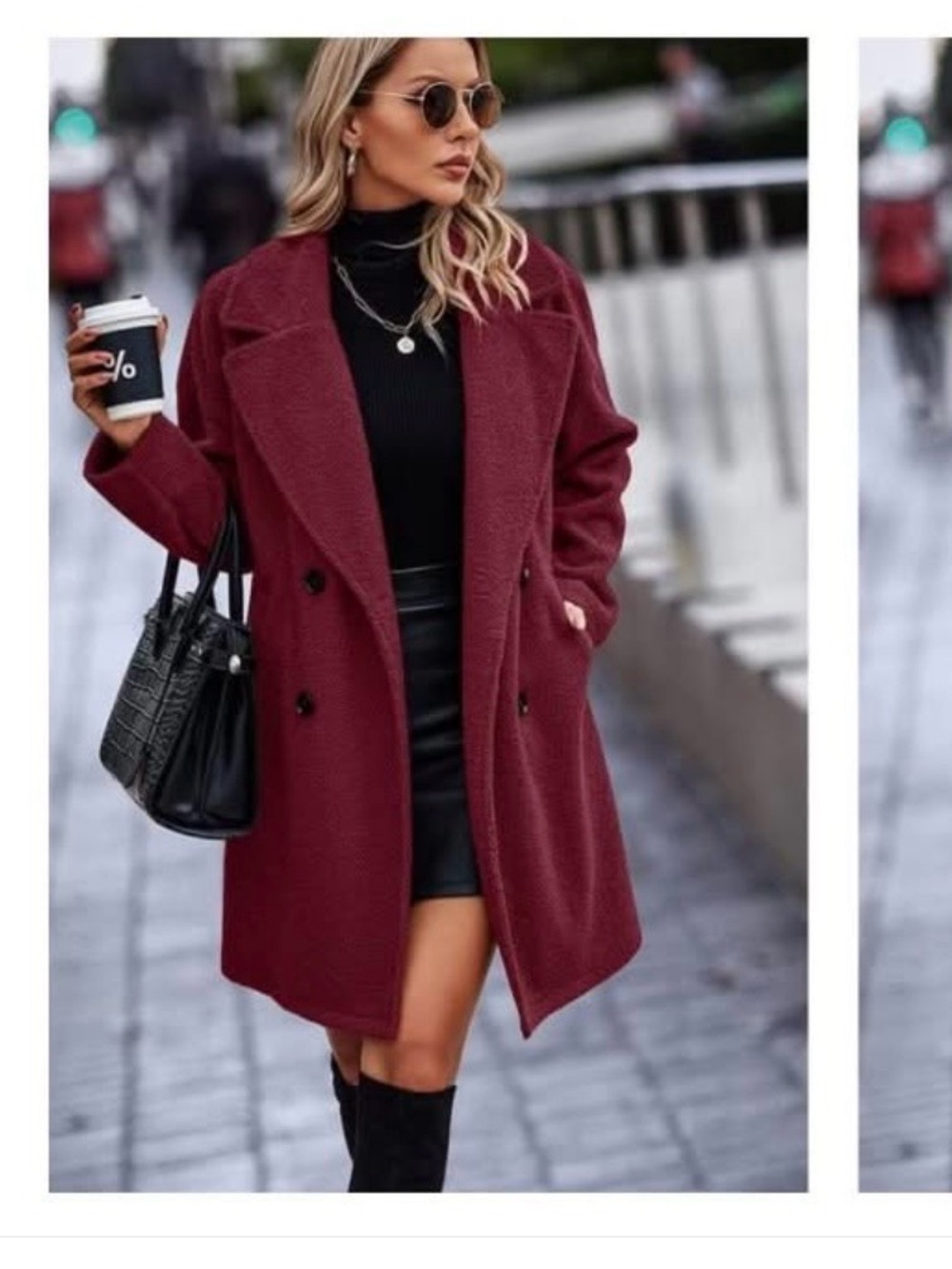 Women’s fleece open front Teddy Coat